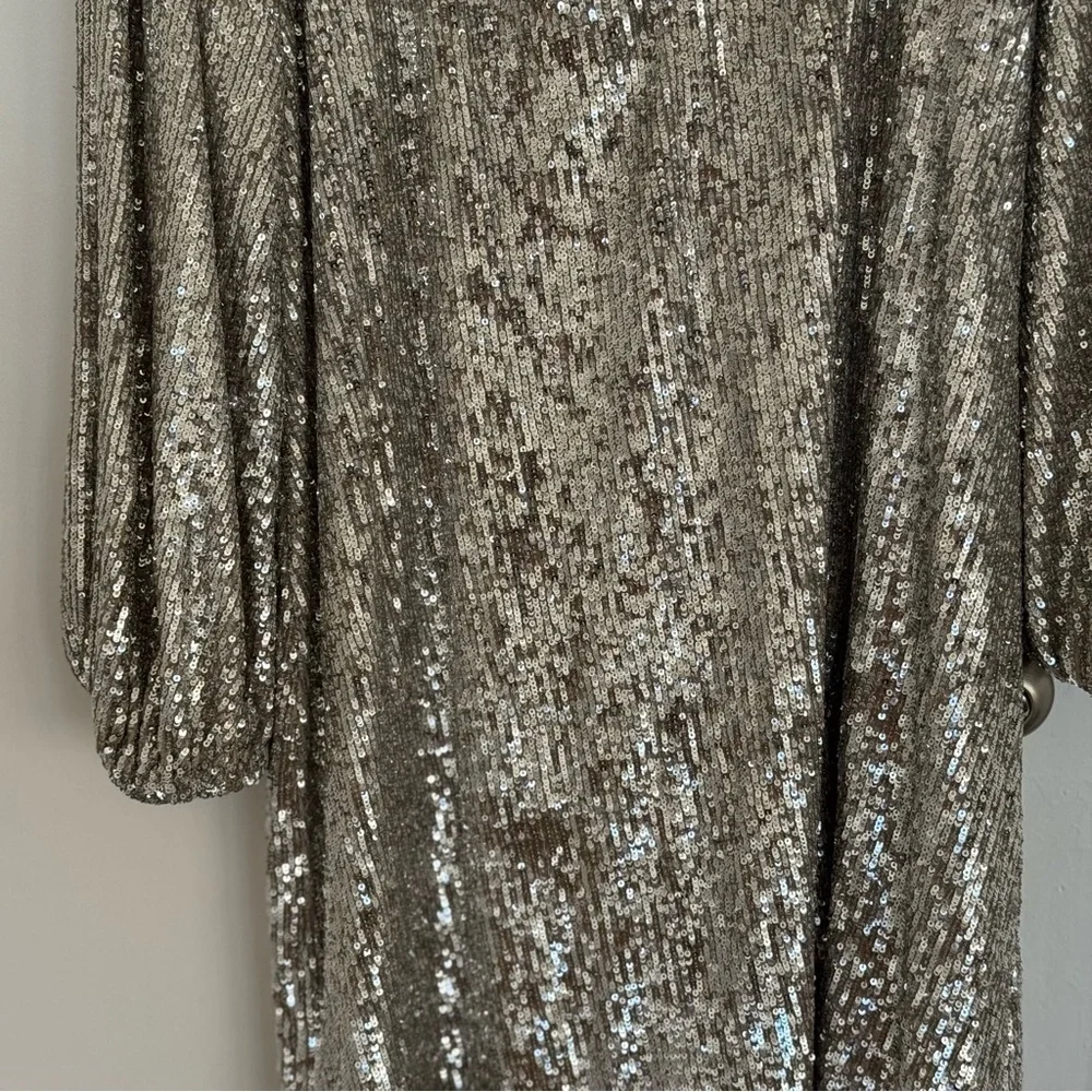 NWT Show Me Your Mumu Women's Aniston Mini Long Sleeve Dress Sequins Size XL - Picture 4 of 7